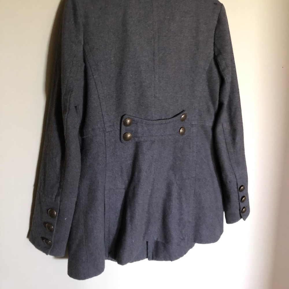 Grey dELiA*s Pea Coat - Picture 3 of 4